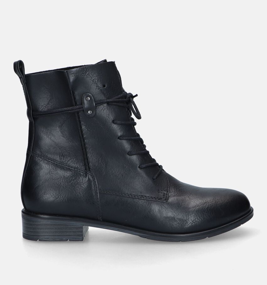 Marco Tozzi Bottines plates en Noir