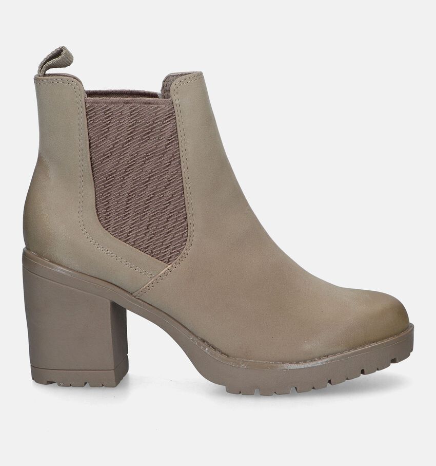 Marco Tozzi Bottines à talons en Taupe