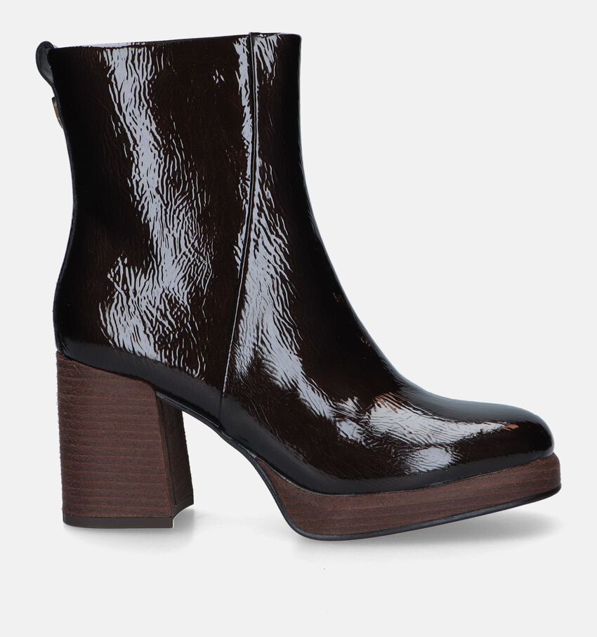 Marco Tozzi Bottines avec talon carré en Marron