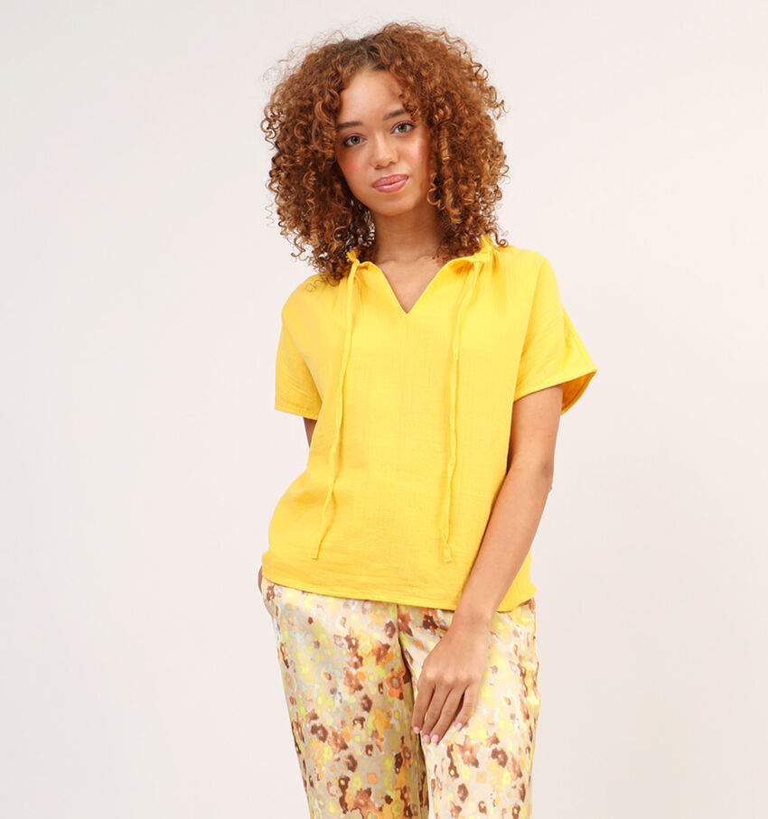 Vila Liania Blouse en Jaune