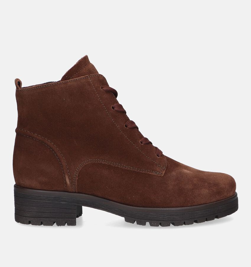 Gabor Bottines avec lacets en Cognac