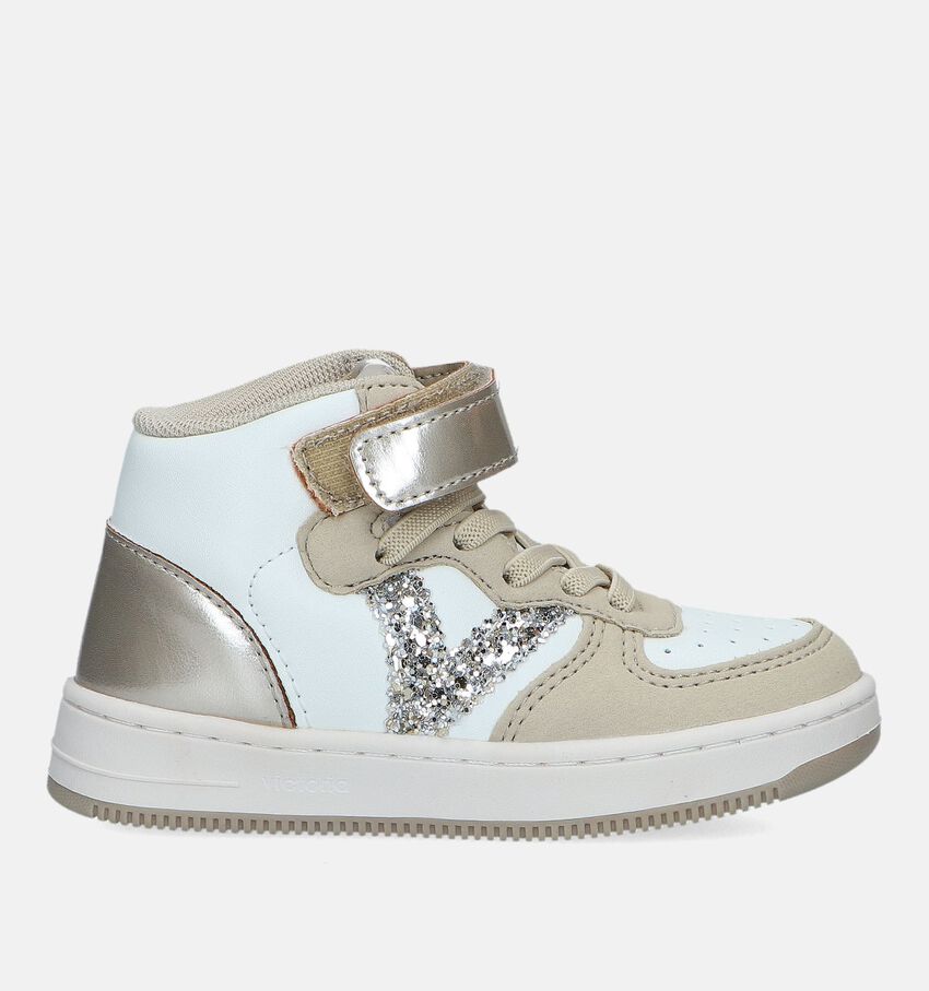 Victoria Beige Hoge sneakers