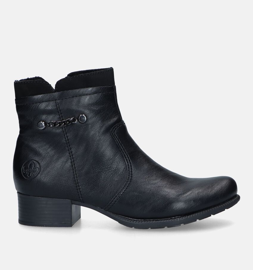 Rieker Bottines avec talon en Noir