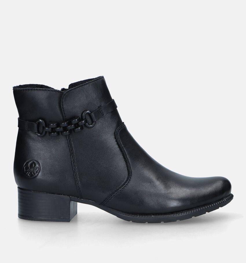 Rieker Bottines avec talon en Noir