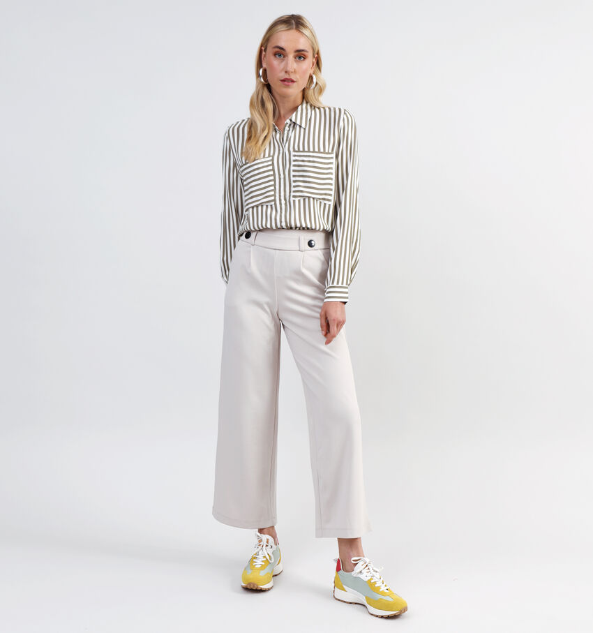JDY Geggo Pantalon large en Écru L32