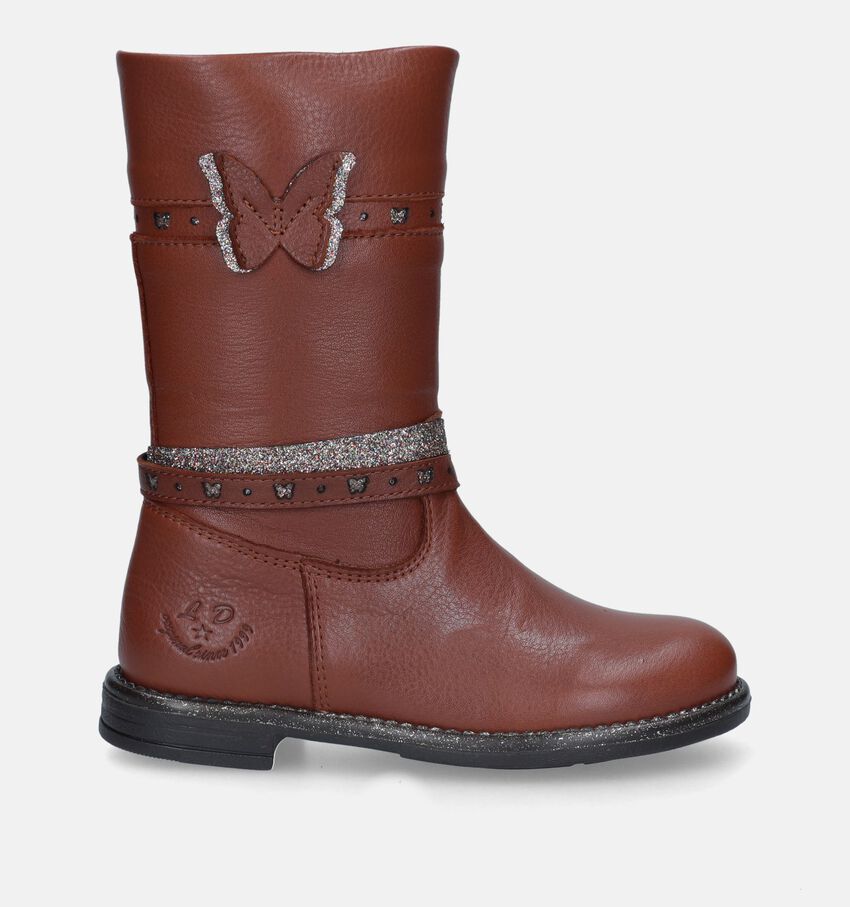 Little David Djolie Bottes en Cognac