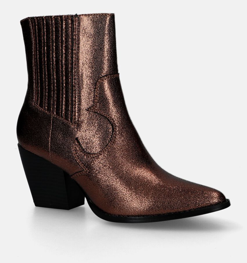 La Strada Bottines à talons en Marron