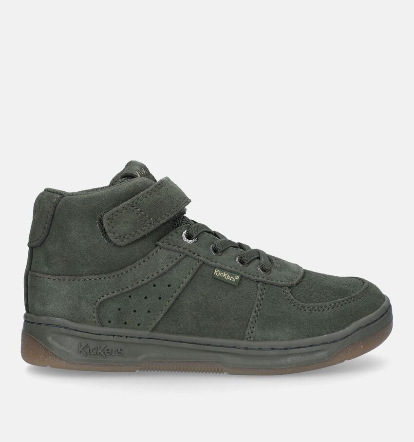 Kickers Chaussures hautes en Vert kaki