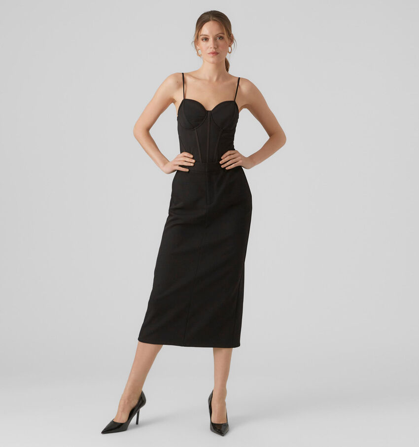 Vero Moda Agatha Zwarte Rok met split