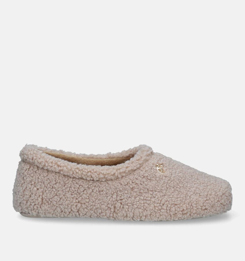 Scapa Beige Teddy Pantoffels