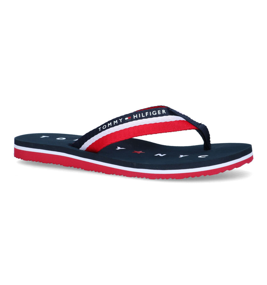 Tommy Hilfiger Loves NY Beach Blauwe Teenslippers