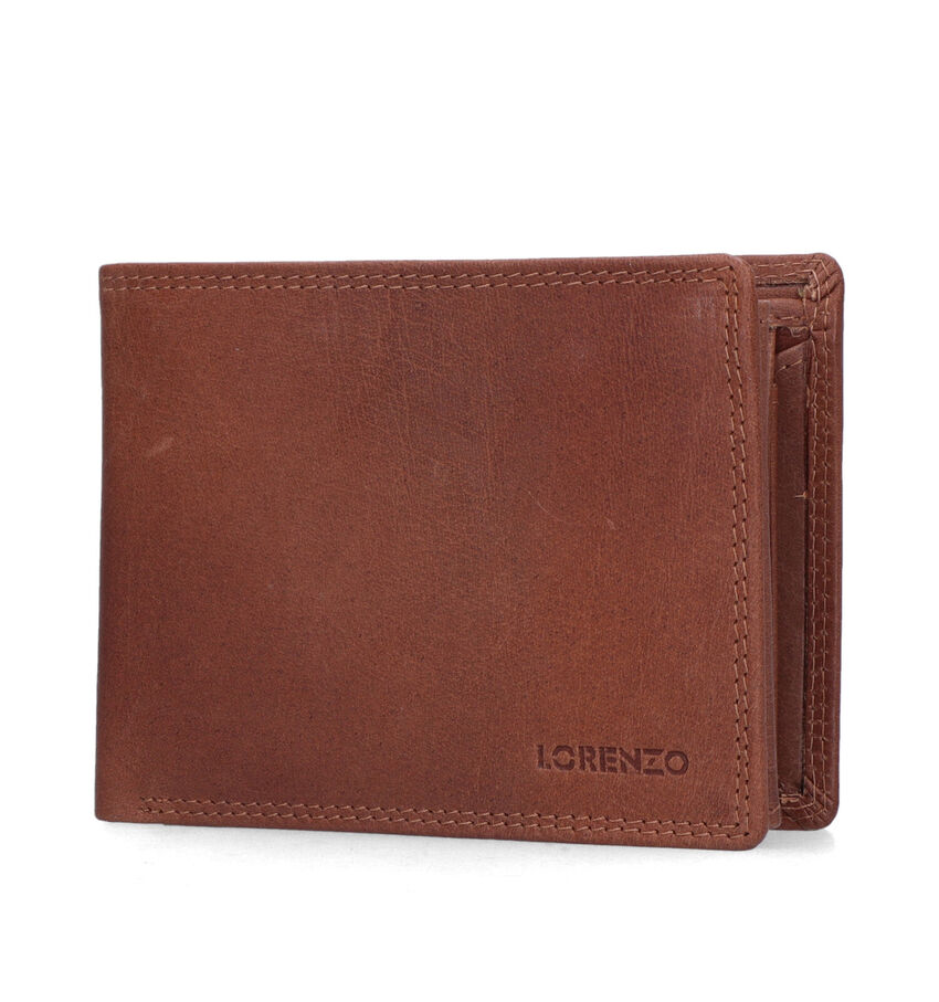 Euro-Leather Portefeuille en Cognac