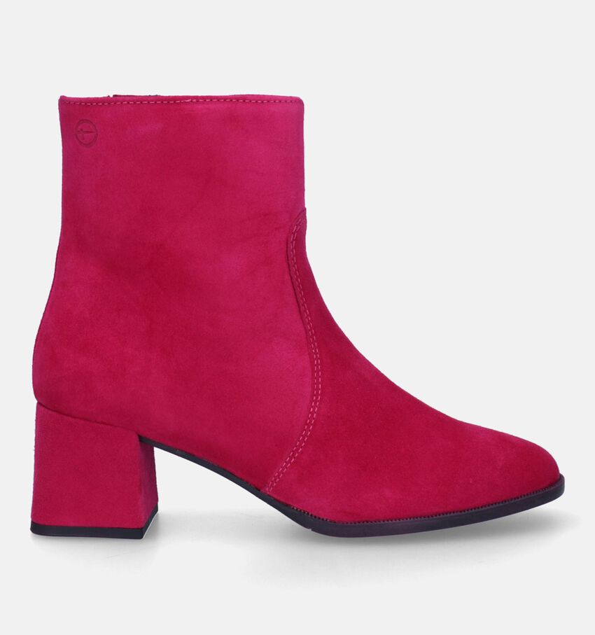 Tamaris Bottines à talons en Rose fuchsia