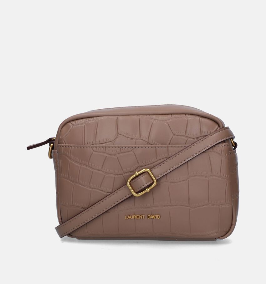 Laurent David Sac porté croisé en Taupe