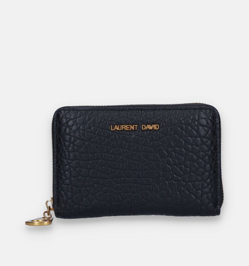 Laurent David Elephant Porte-monnaie zippé en Noir