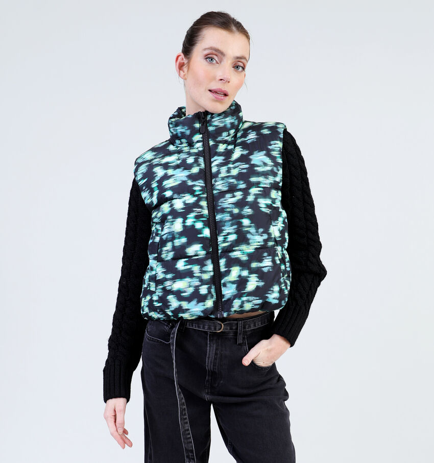 comma casual identity Zwarte Puffed bodywarmer