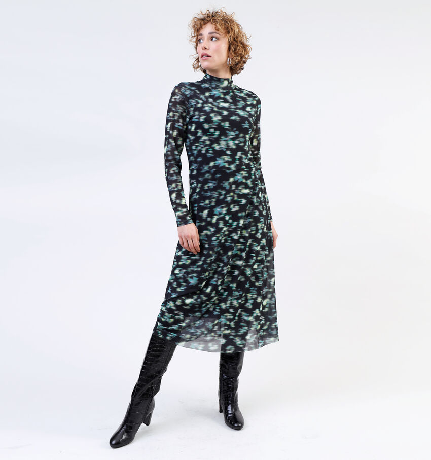 comma casual identity Zwarte Lange jurk