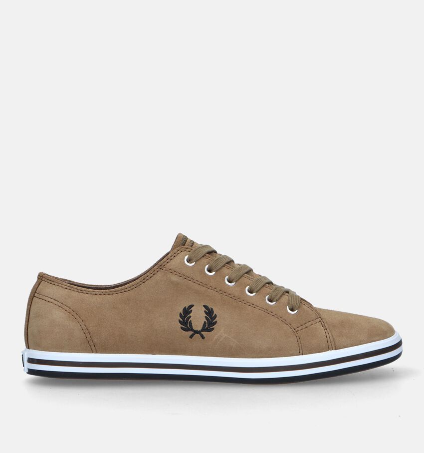 Fred Perry Kingston Suede Cognac Veterschoenen