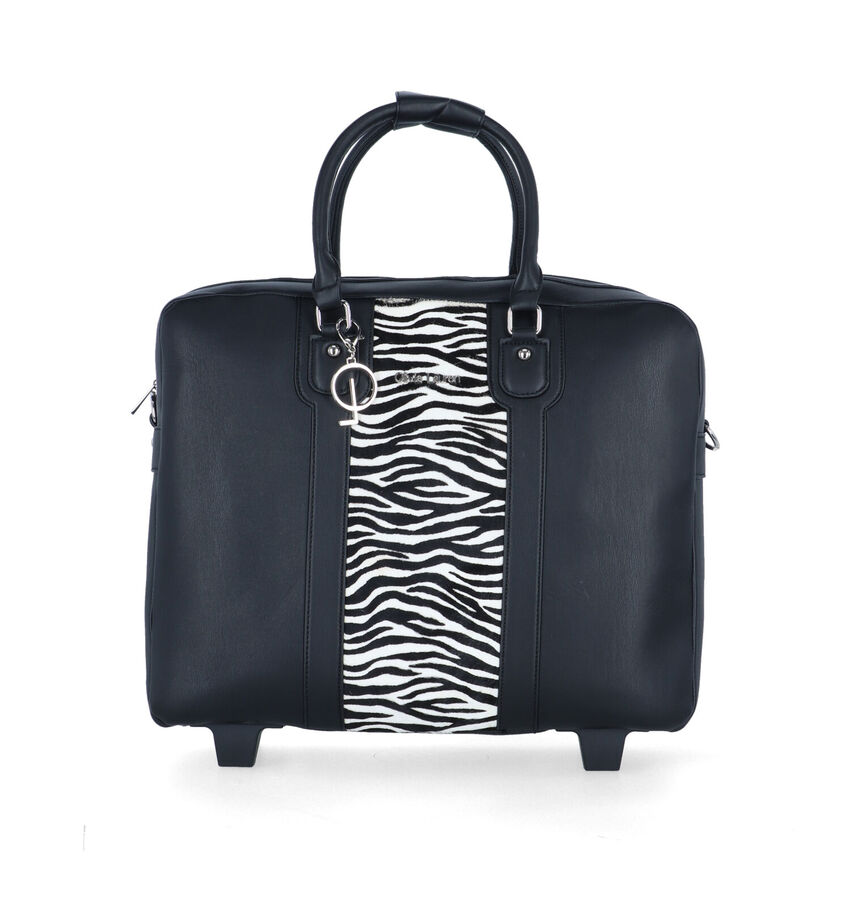 Olivia Lauren Zebra Sac à roulettes en Noir