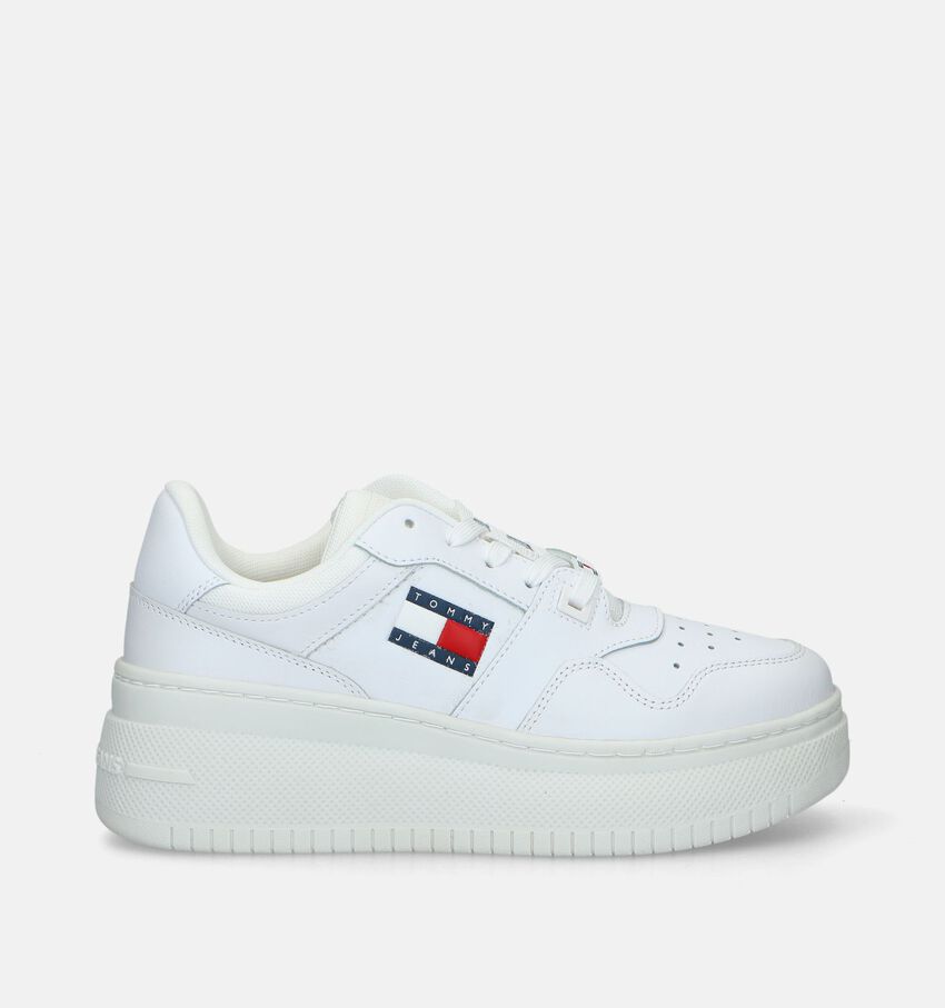 Tommy Hilfiger TJW Retro Flatform Witte Sneakers