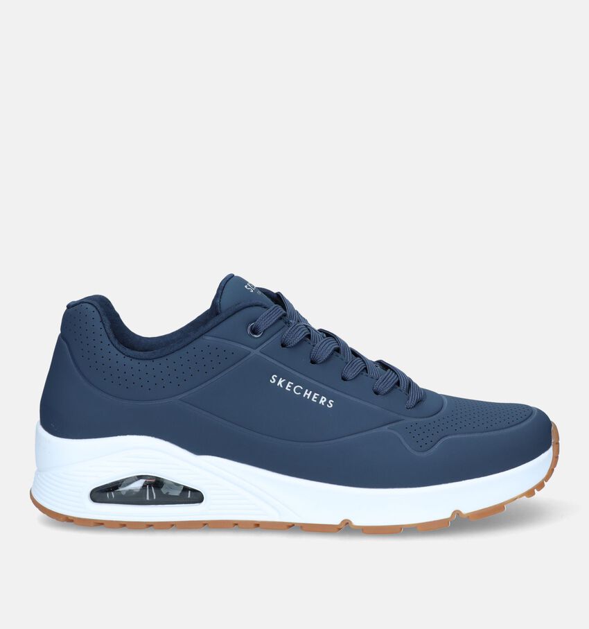 Skechers Uno Stand On Air Blauwe Sneakers