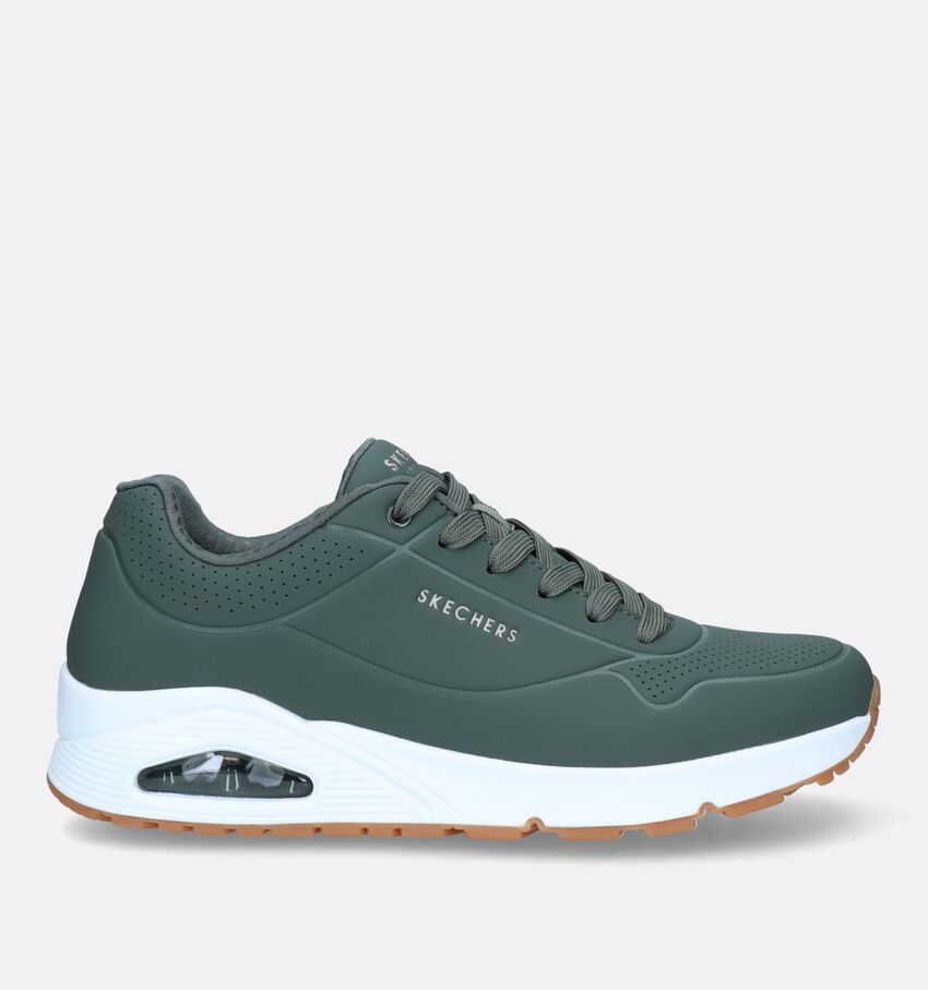 Skechers Uno Stand On Air Olijfgroene Sneakers