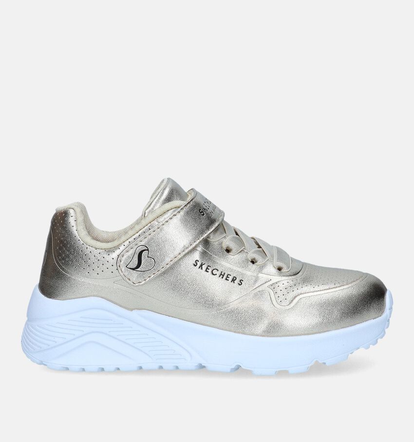 Skechers Uno Lite Chrome Steps Baskets en Or