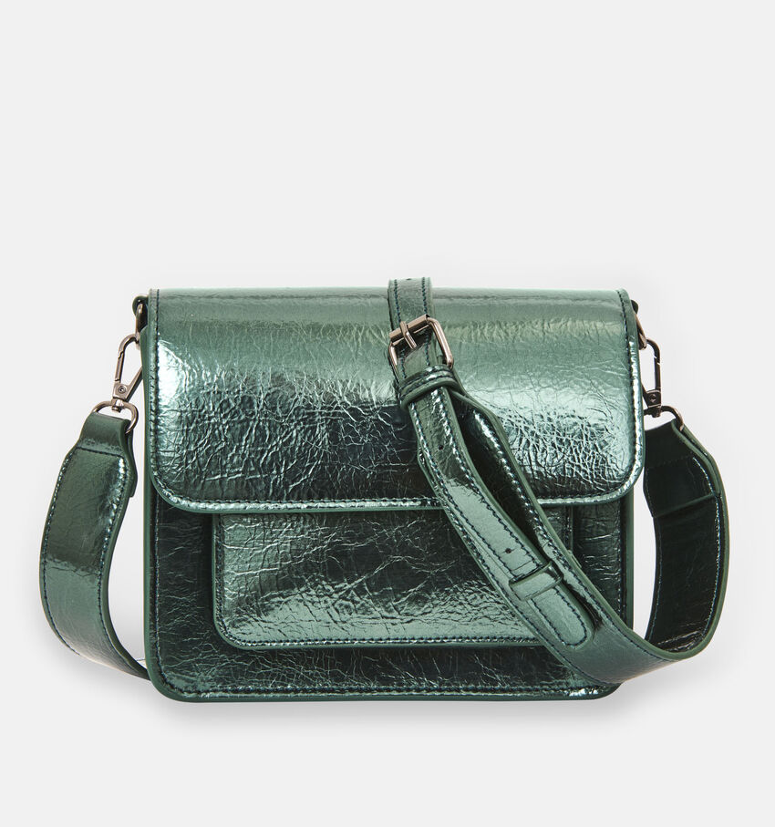 Hvisk Cayman Metallic Groene Crossbody Tas