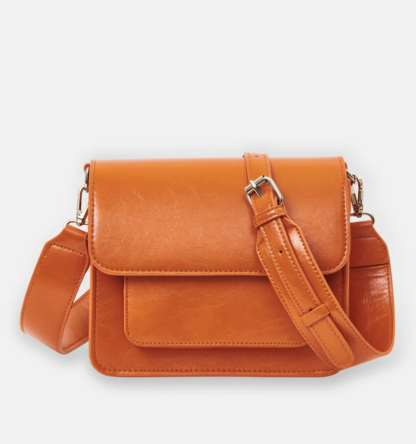 Hvisk Cayman Glossy Oranje Crossbody Tas