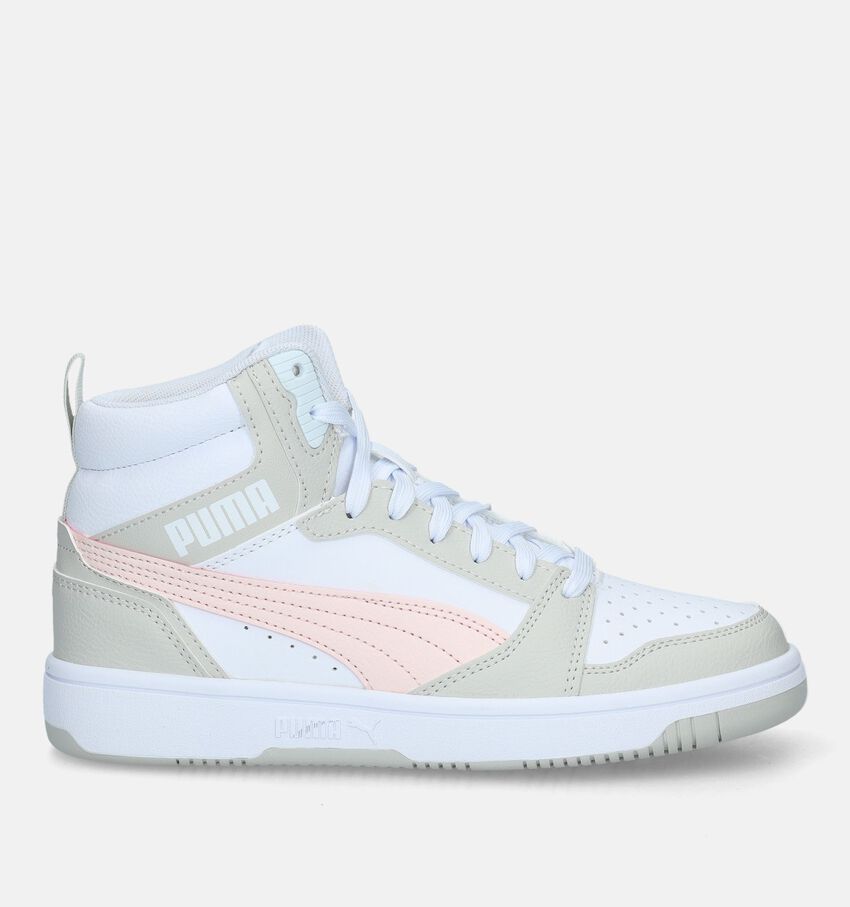 Puma Rebound V6 Mid Baskets en Blanc