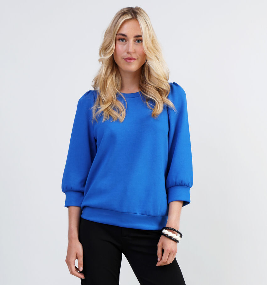 Vila Sif Open Sweater en Bleu