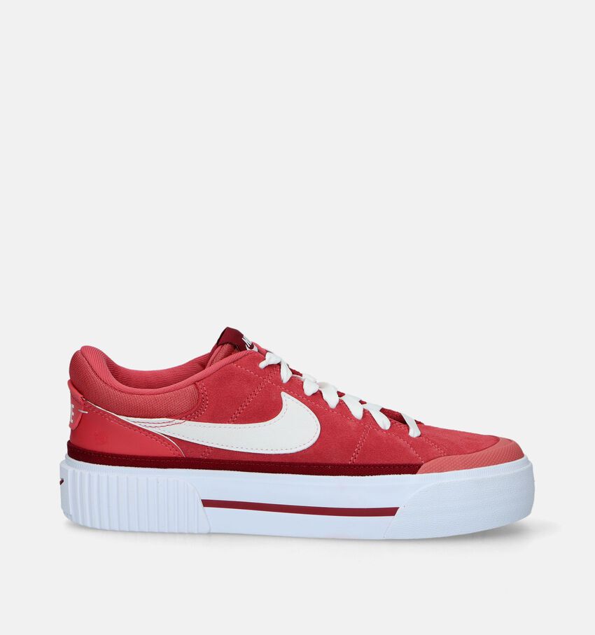 Nike Court Legacy Lift Baskets en Rouge