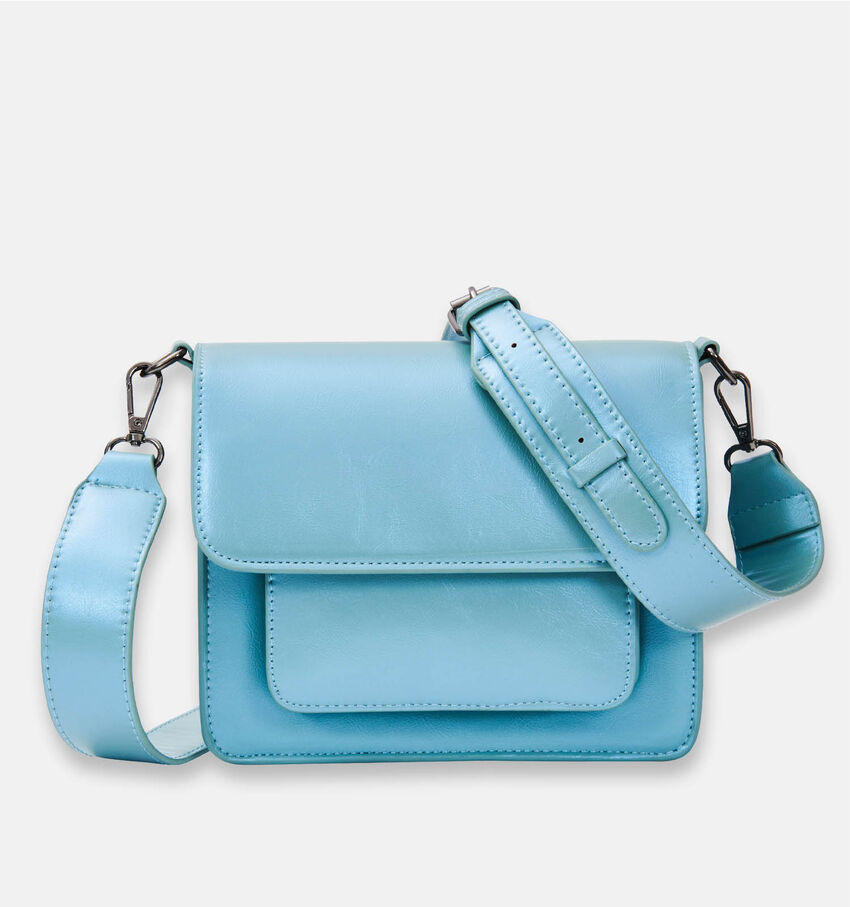 Hvisk Cayman Pocket Shiny Sac porté croisé en Bleu