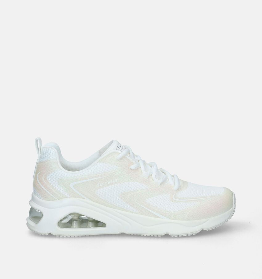 Skechers Tres-Air Uno Glit-Airy Witte Sneakers