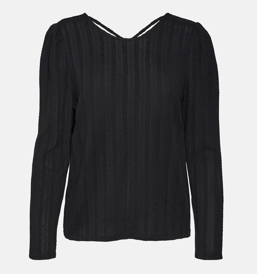 Vero Moda Geleste Zwart T-shirt longsleeve