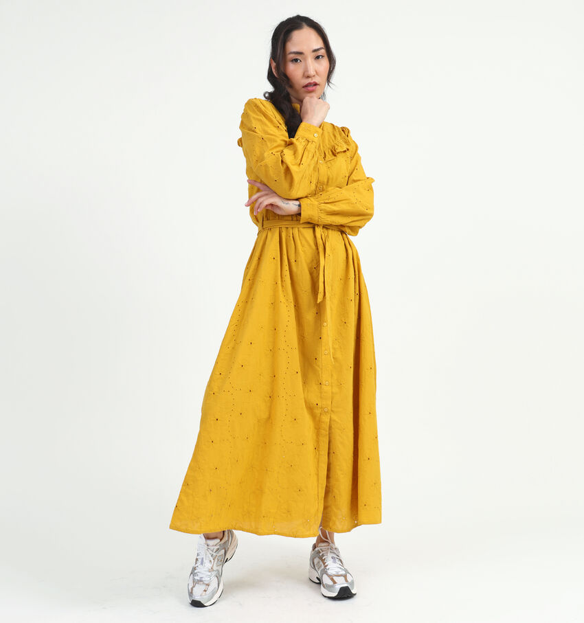 Pieces Vania Robe chemise en Jaune