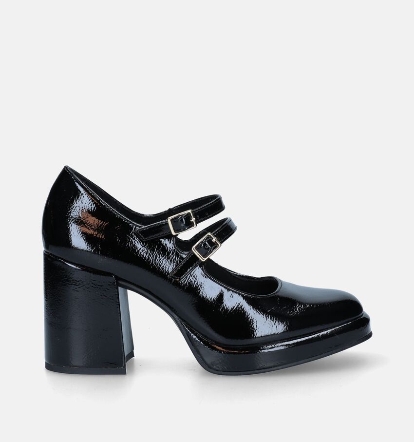 Marco Tozzi Zwarte Pumps Met Blokhak