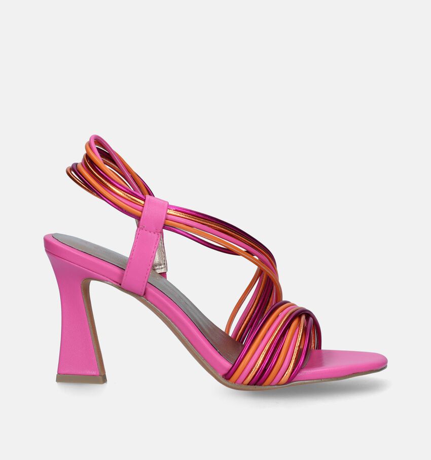 Marco Tozzi Sandales avec talon en Fuchsia