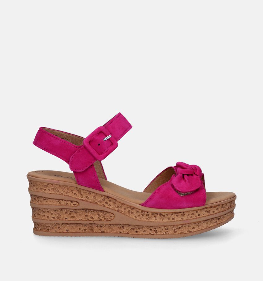 Gabor Best Fitting Fuchsia Sandalen Met Sleehak