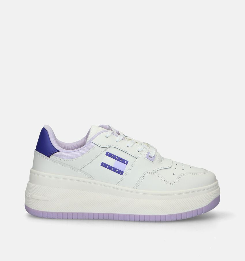 Tommy Hilfiger TJW Retro Flatform Baskets en Blanc