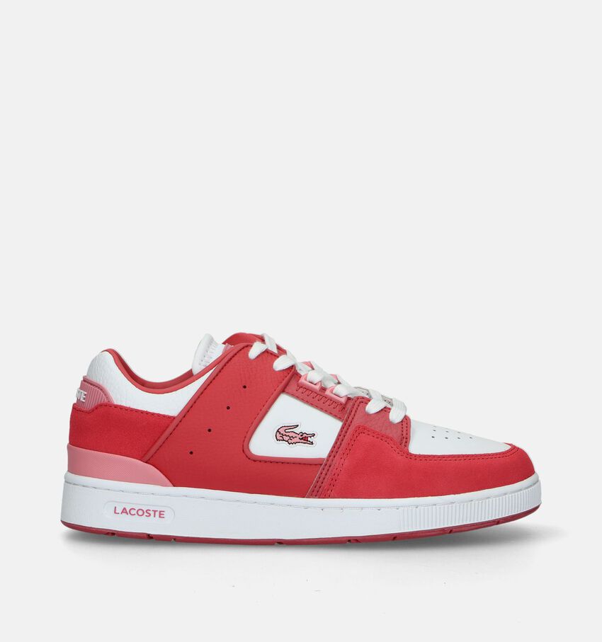 Lacoste Court Cage Baskets en Rouge