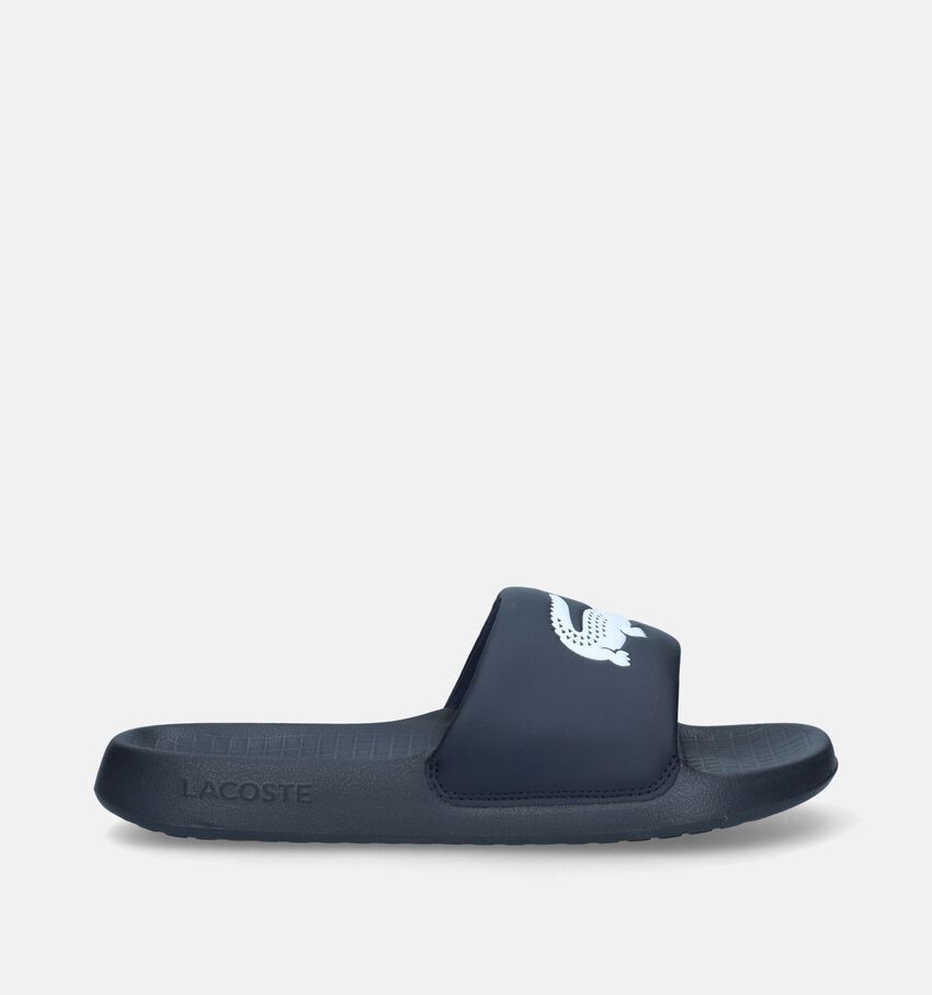 Lacoste Serve Slide Blauwe Badslippers