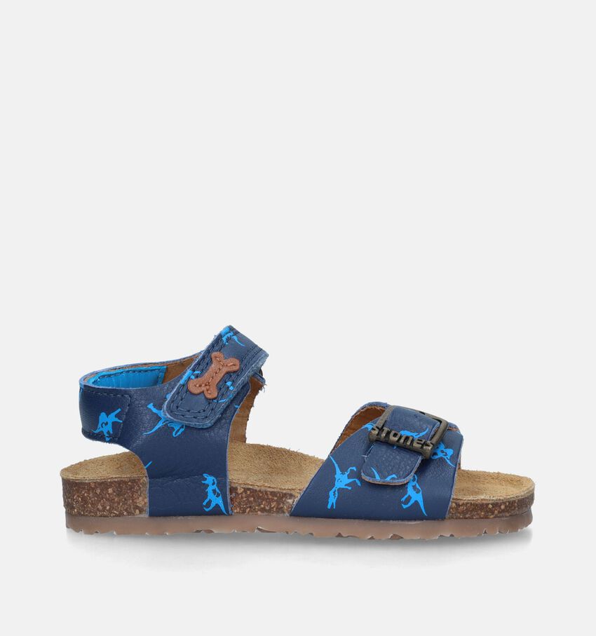 STONES and BONES Losto Blauwe Sandalen