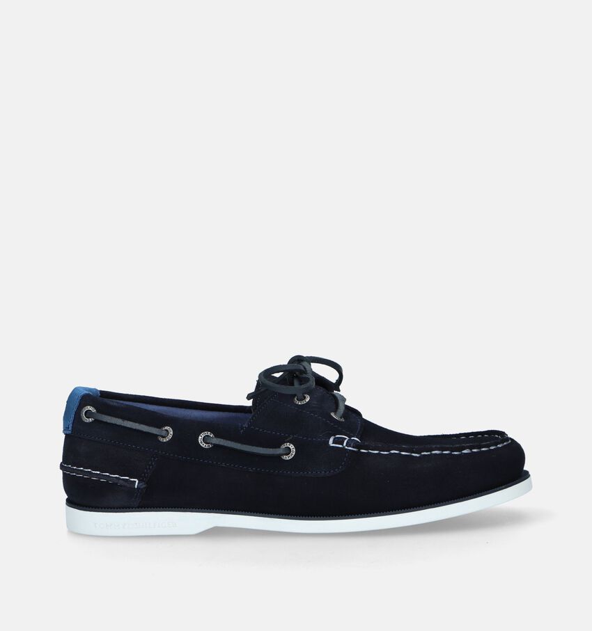 Tommy Hilfiger Boat Shoe Core Suede Blauwe Bootschoenen