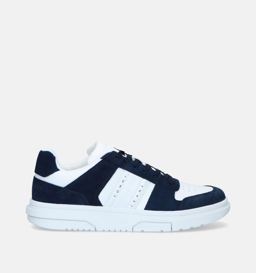 Tommy Hilfiger TJM Mix Mat Cupsole 2.0 Blauwe Veterschoenen