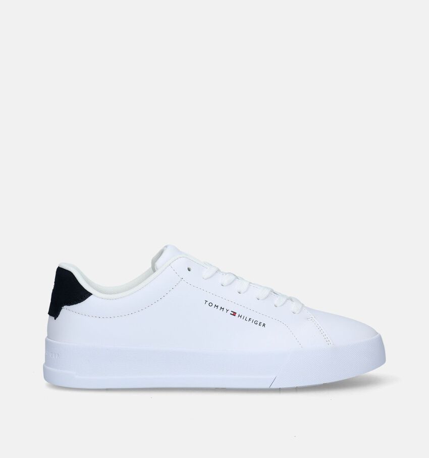 Tommy Hilfiger Court Leather Chaussures à lacets en Blanc