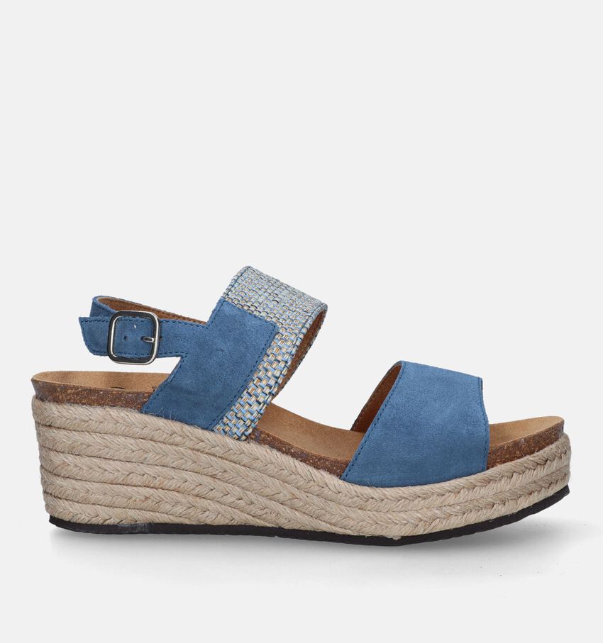 Scholl Elena Blauwe Sandalen Met Sleehak