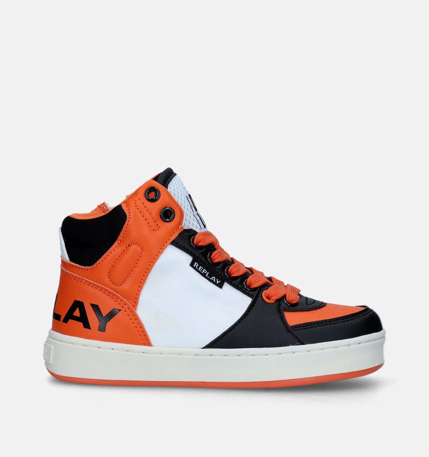 Replay Jess Tyne Oranje Sandalen Met Sleehak