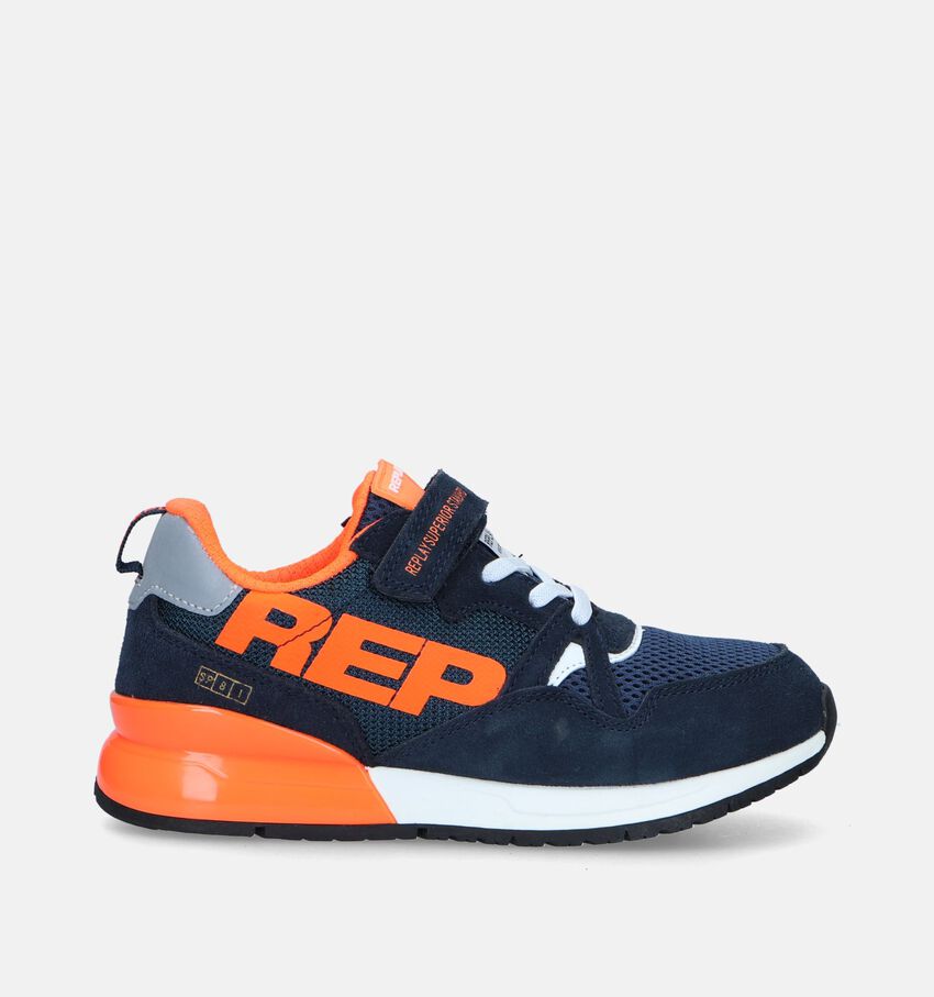 Replay Shoot Jr 8 Blauwe Sneakers