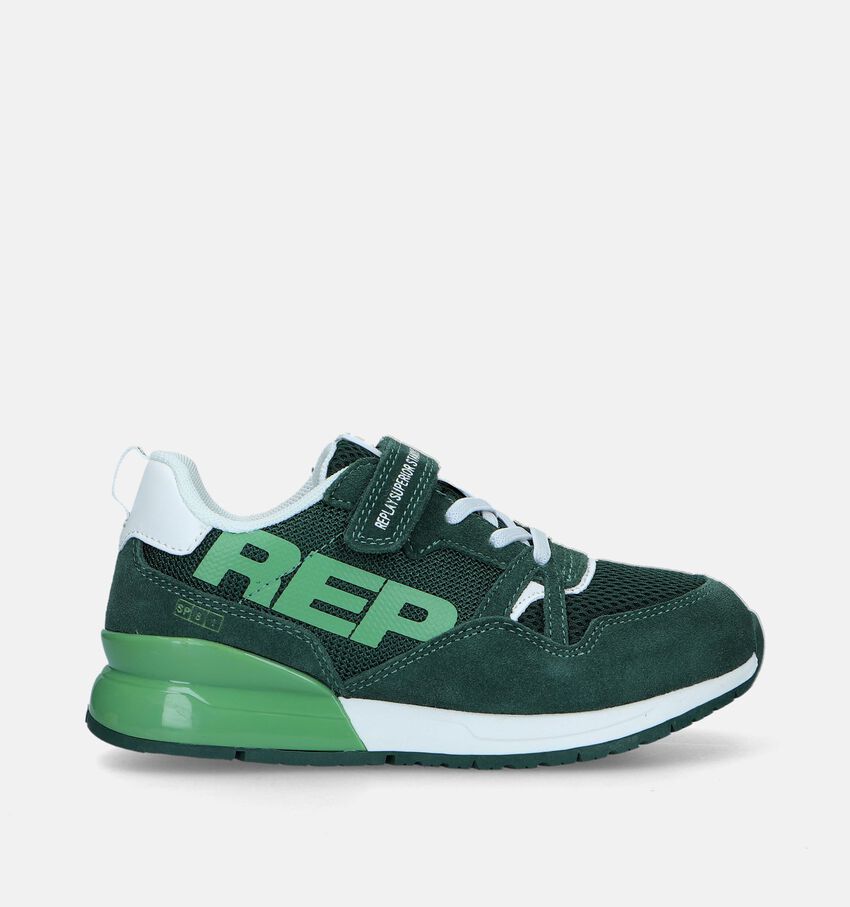 Replay Shoot Jr 8 Groene Sneakers